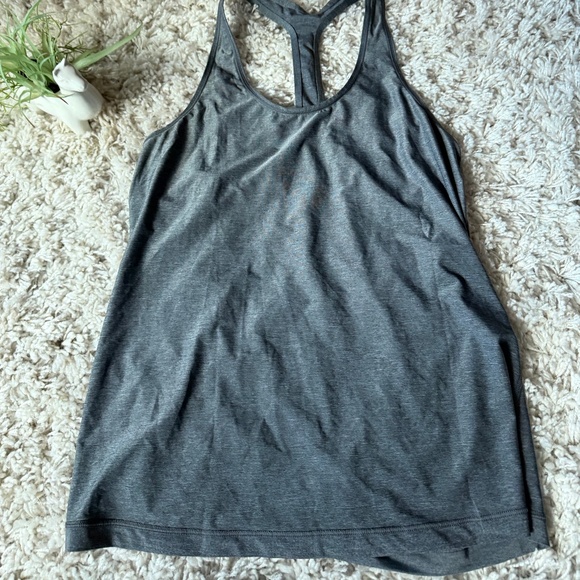 Tops - Charcoal Racerback athletic sporty gym breathable Tank Top for Women. Elevate yo